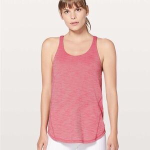 Lululemon Moment to Movement 2-In-1 Tank Size 4 Heathered Cherry Tint
